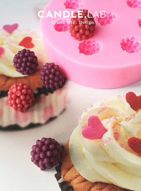 CANDLE.LAB | 可爱浆果DIY香薰蜡烛甜品蛋糕美食树莓硅胶模具03