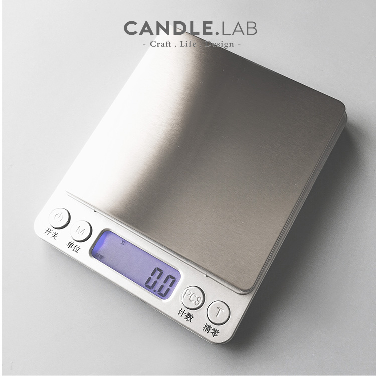 CANDLE.LAB | 精准中文蓝屏显示电子秤DIY香薰石膏蜡烛称重工