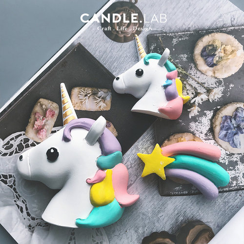 独角兽diy香薰石膏扩香硅胶模具