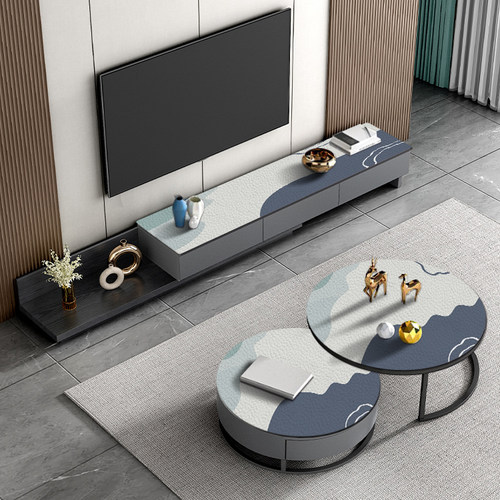 皮革茶几电视柜组合桌垫防水防油