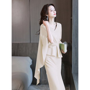 晚礼服裙女宴会气质轻奢小众高端正式场合年会主持人端庄大气晚宴