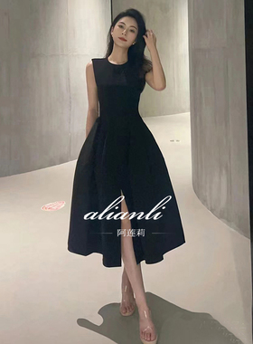 晚礼服裙女2026新款高级感轻奢小众高端法式赫本风黑色毕业成人礼