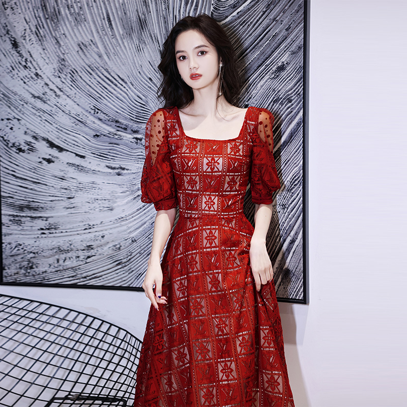 晚礼服宴会气质高贵优雅小众