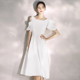 晚礼服裙女宴会气质平时可穿白色轻奢小众高端高级感主持领证白裙