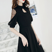 晚礼服女2026新款 宴会气质平时可穿黑色轻奢小众高端高级感连衣裙