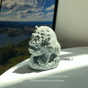 饰微观造景摆件礼物 小兽」阳台盆景装 「无聊了 看看会一直吸水