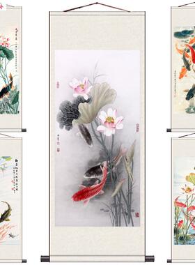 图花鸟画齐白石鱼九鱼U图富贵有余图鸿运九鱼唐云八大山人
