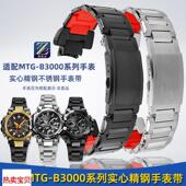 B3000改装 适配原厂臻品涵适用卡西欧G SHOCK系列MTG 钢带快拆不锈