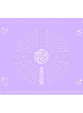 新款 加厚380G*CM7050带刻度烹饪和面防溢水擀面烘焙垫硅胶揉面垫