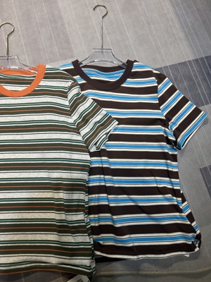 欧洲站GNno.1女装2026春夏新款时尚休闲条纹显瘦短袖上衣T恤80253