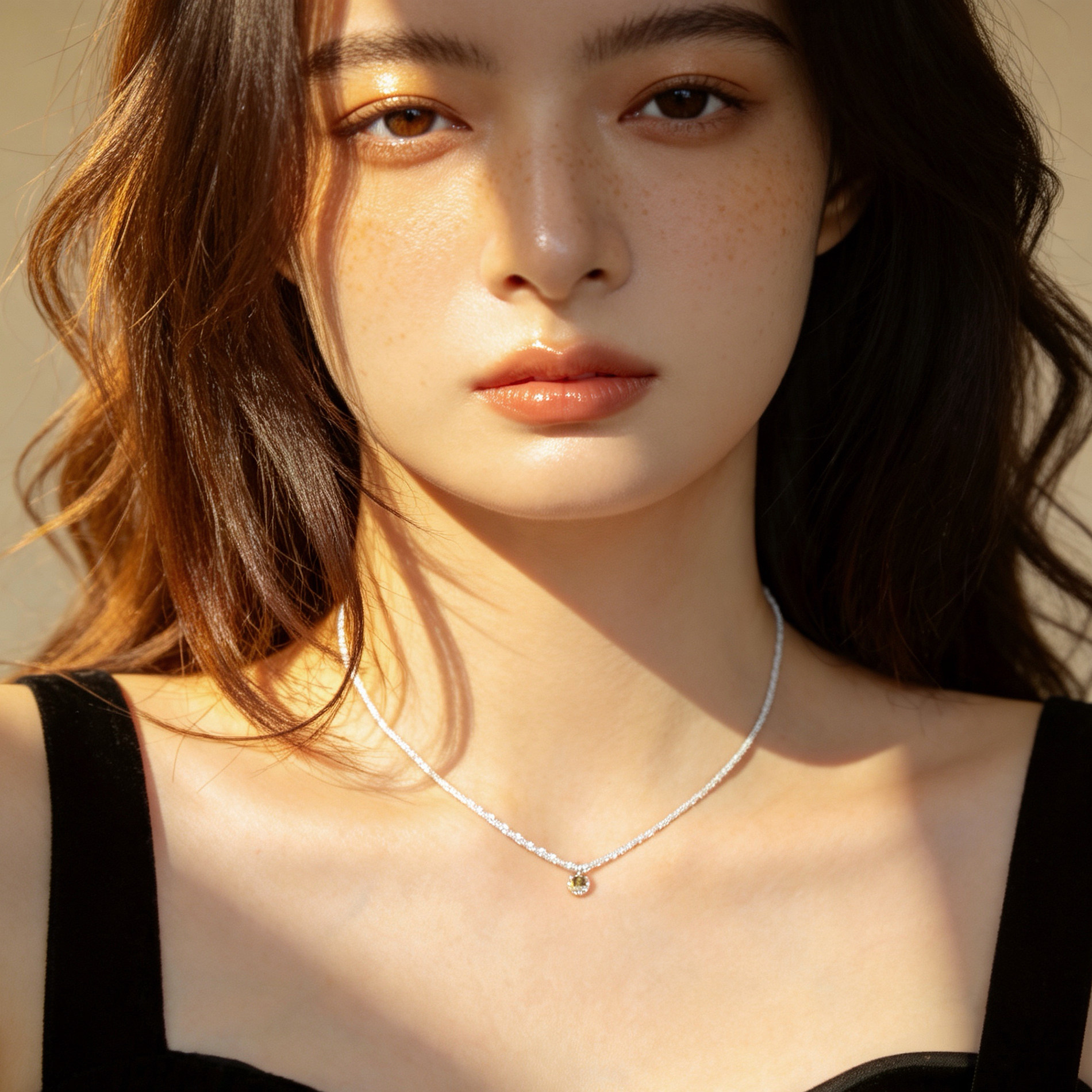 气质夏天超闪超精致项链女款2026新款高级感轻奢小众锁骨链学生党