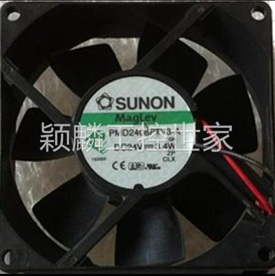 颖麟原装SUNON 8CM 8025 24V 3.4W PMD2408PTV3-A 8CM 2线 变频器