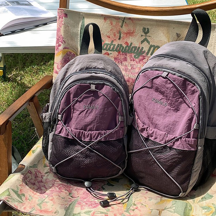 户外登山包双肩包女旅游轻便小巧户外小书包轻量化小背包小型书包图片