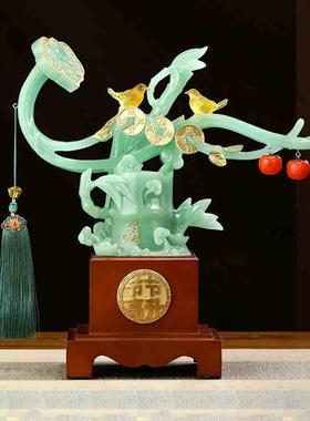 树脂装饰中式客厅寓意纳福家饰