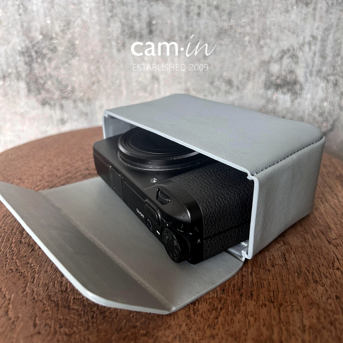 cam-in真皮相机包手拿收纳包适用索尼黑卡理光GR3 GRii/iii保护套