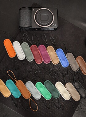 cam-in 真皮细绳指环带swift平纹相机手腕带适用理光GR4GR3 GR3X