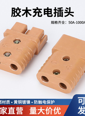 适用安德森175A插头胶木连接器太阳能锂电池插座电动车快速充电器