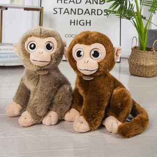 仿真金丝猴小猴子公仔可爱猴子毛绒玩具动物园纪念品礼物采购