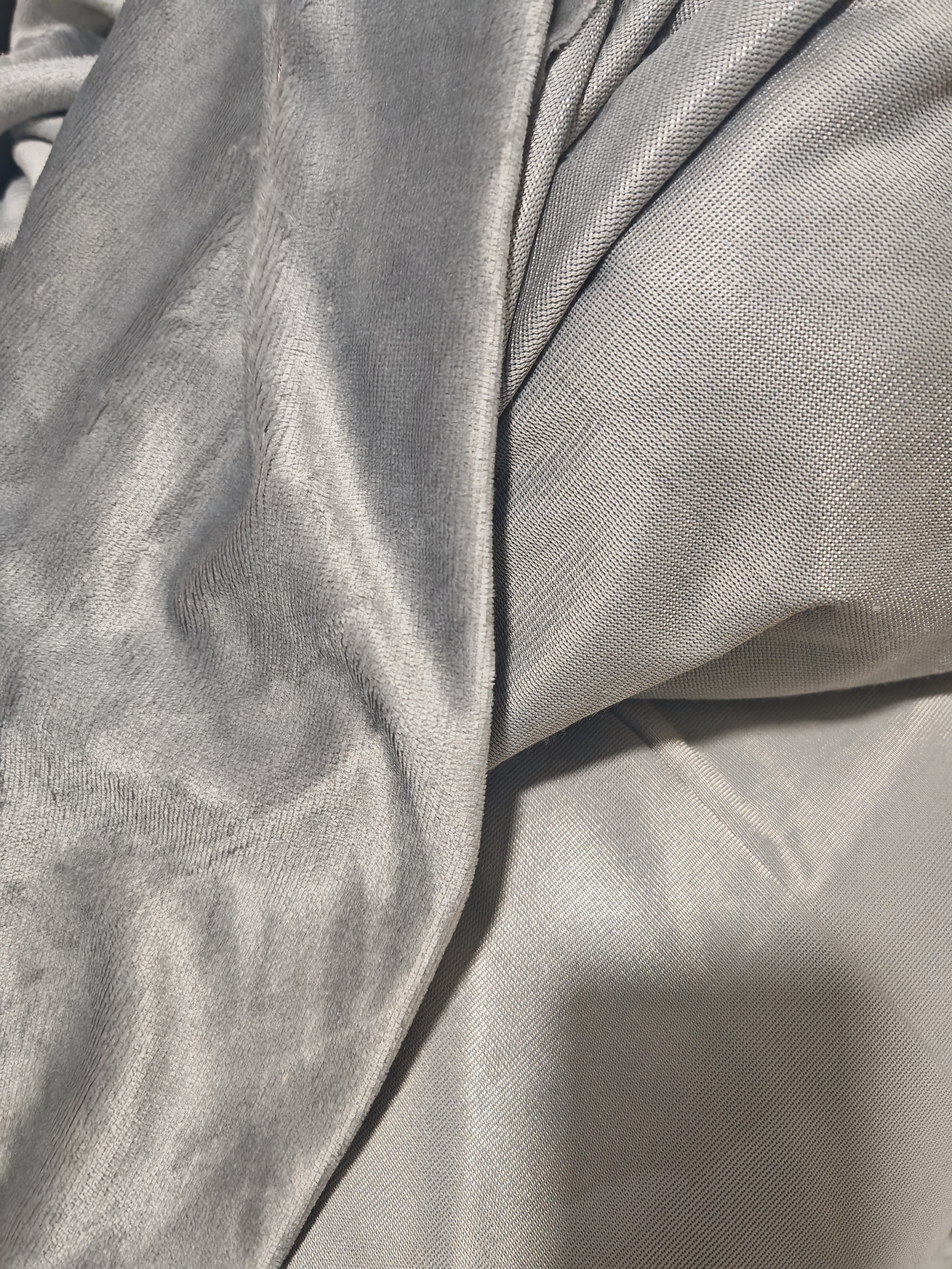 灰色纯单面绒可包沙发做四件套加绒布料防静电不起球纯色大绒布头