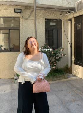 Onepang“白色蕾丝边两件套”吊带内搭奶奶甜美舒适显瘦可做防晒
