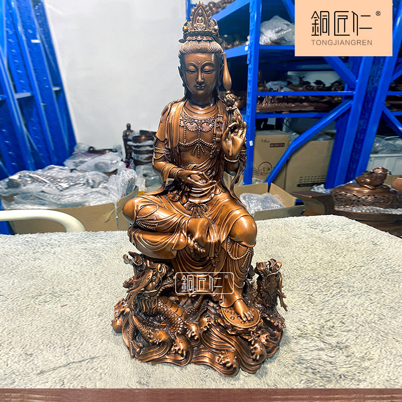 铜匠仁骑龙观音家用玄关中式
