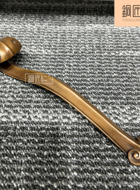 铜匠仁 紫铜如意铜摆件 长辈生日礼物 家居装饰祝寿工艺品礼品