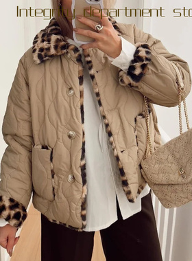 Casual coat, loose stand collar cotton jacket秋冬翻领两面穿