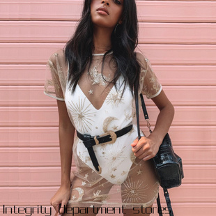 shirt women top热卖 lace 性感透视网纱 sexy short Splicing