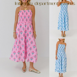 strapless mesh lace vest dress都市休闲印花花朵褶饰连 Sexy