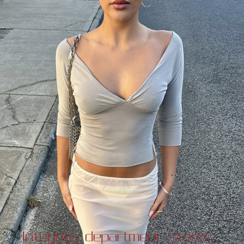ChiffonT-shirtsexypatchworksli