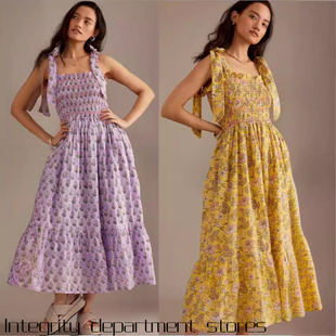 slim sexy fit satin 吊带长裙风印花挂脖 Long dress修身 printed