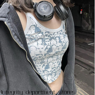 Sweatshirt Casual Fitted Fit Jacket现货欧迈搞怪鬼马印 Loose