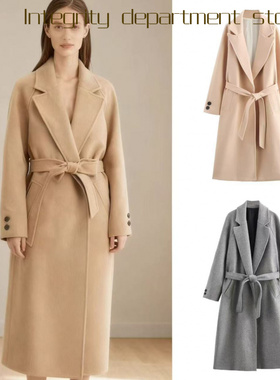 Casual coat, loose stand collar cotton jacket爆款风气质配腰