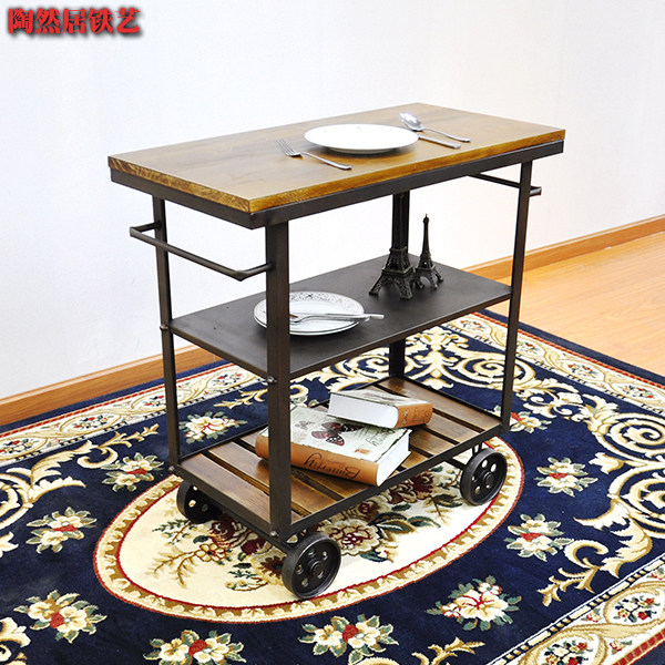 包邮送餐车酒席移动酒水车三层推车饭店餐厅收碗点心糕点车美容车