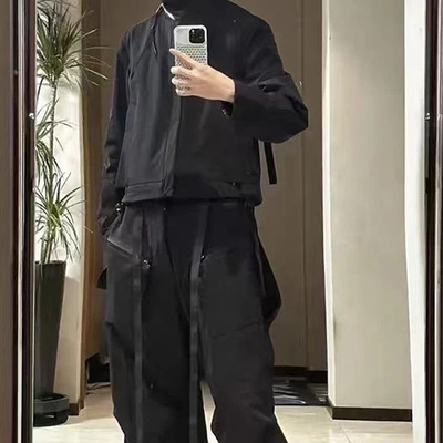 自主ACRONYM风格 J106  四面弹机能立领拉链可拆卸背带冲锋衣夹克