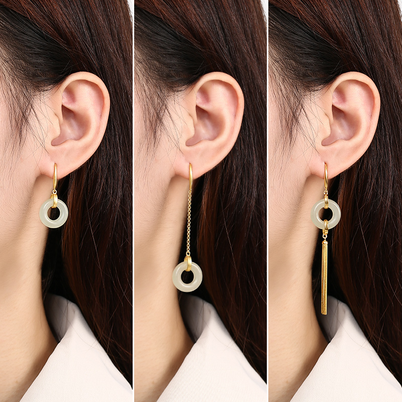 平安扣专业耳扣材料耳环配件空托