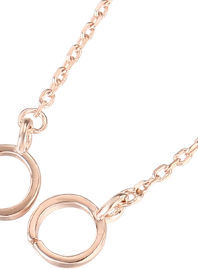 甜甜圈翡翠平安扣项链扣头配件