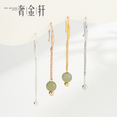 925银耳钩自己做耳环 配件螺丝扣调节diy耳饰耳勾耳坠扣珍珠材料