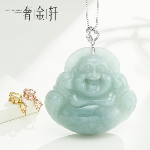 奢金轩佛公纯银吊坠扣头diy配件