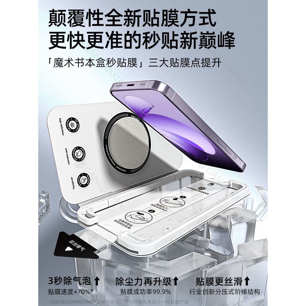 德国青果老黄无尘仓适用opporeno13钢化膜reno13手机OPPO全屏reon14Pro全包防摔opporone高清防指纹保护oppo