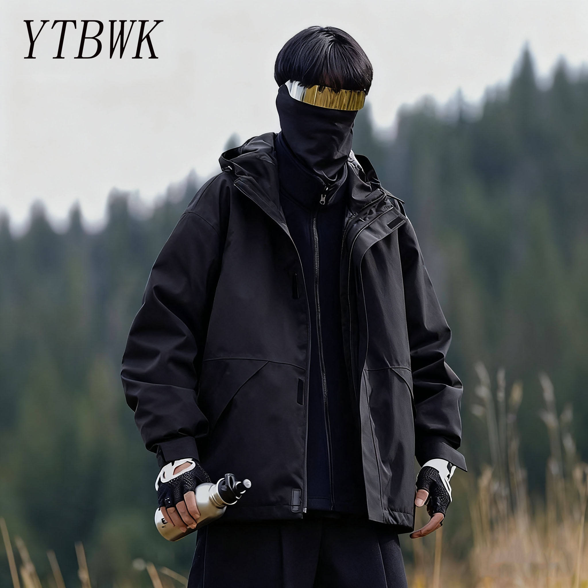 德国精品户外旅游男款春秋季防风防水冲锋衣休闲宽松款徒步登山服