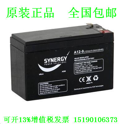 原装 德国SYNERGY蓄电池（电瓶）12V9AH A12-9 免维护  医疗电瓶