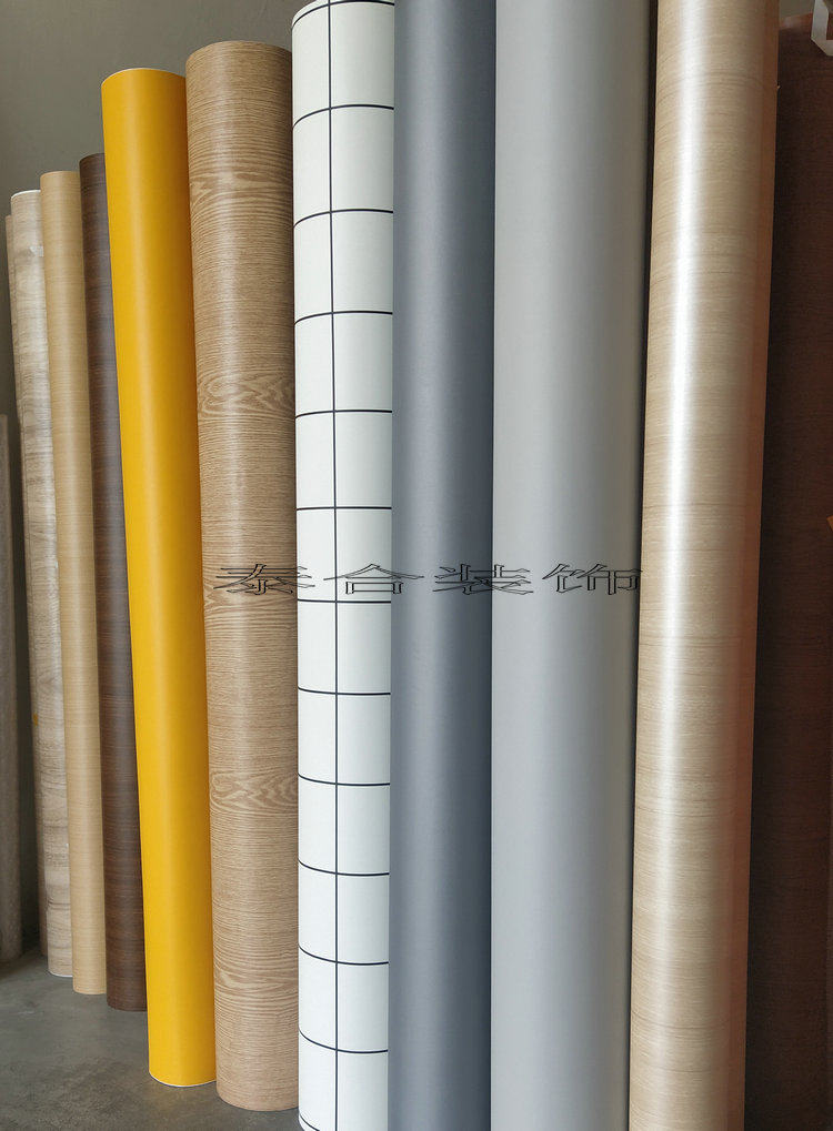 加厚苏宁展柜贴纸波音软片家具翻新木纹纸灰色黄色家私宝pvc膜