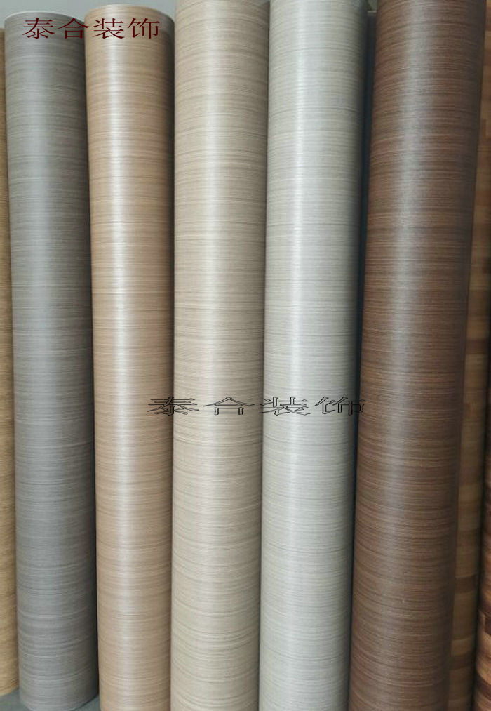 PVC防水3D翻新家具木纹贴纸自粘波音软片酒店装修墙纸壁纸即时贴