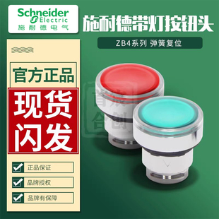BW313 BW353 绿 红 蓝 施耐德XB4带灯按钮头部ZB4BW333 黄 BW343