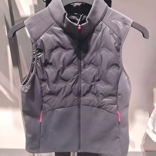 安踏正品女防泼水羽绒服2026冬款加厚立领保暖羽绒马甲162645605