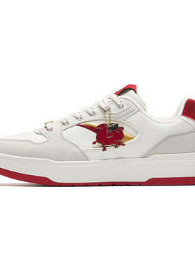 安踏好事发生 月影丨新年潮流撞色板鞋男马年红色运动鞋112618016