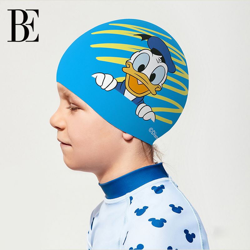 BE范德安联名儿童泳帽硅胶不勒头
