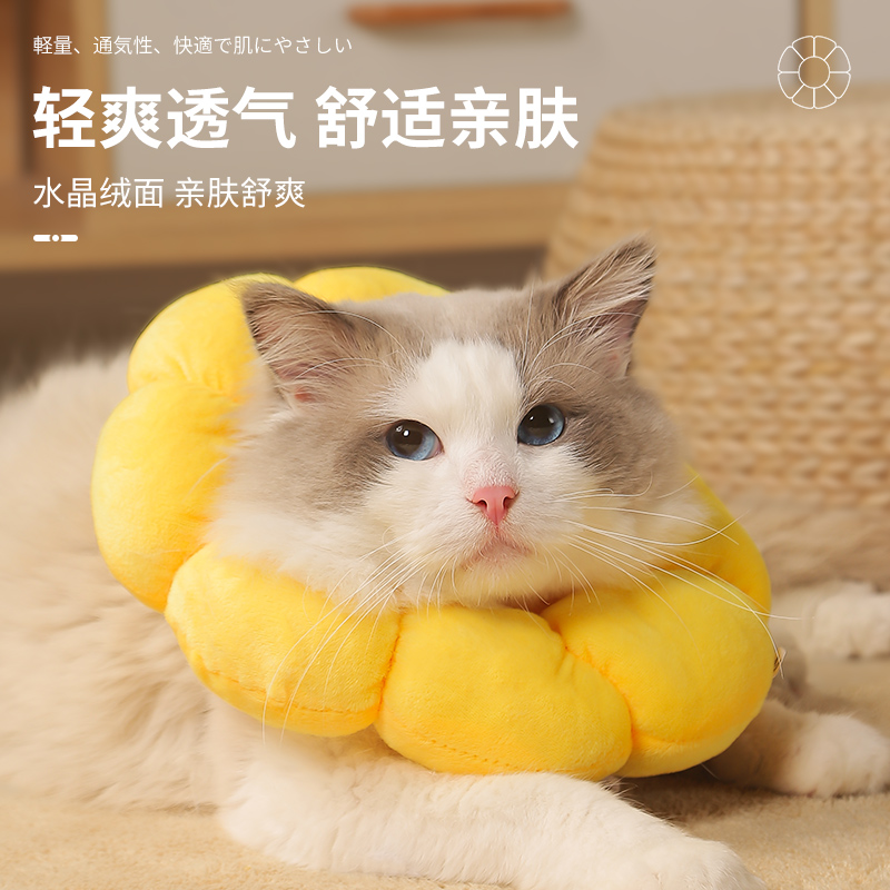 猫咪项圈伊丽莎白圈狗狗防舔软头套伊莉伊利沙白羞耻脖圈绝育用品