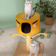 猫抓板猫窝宠物架子猫爪板猫抓S柱猫咪用品四季 新品 小型麻绳夏季